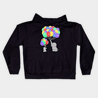 Elephant And Bunny are Best Friends! Kids Hoodie